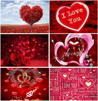 Valentino Dieną Švęsti Meilės, Širdies Formos Medžiai Vyno Blizga Rožių Žiedų Backdrops Vestuvės, Romantiškas Fonas