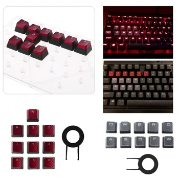 10VNT RGB OEM Keycaps už Corsair K70 K65 K95 G710 RGB APŠAUDYTI Mechaninė Klaviatūra 10-raktas Keycap Nustatyti [1 2 3 4 5 6 WASD] Dropship