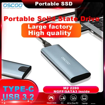 OSCOO M2 VSD Byloje M. 2 NVMe SATA SSD Talpyklos Adapteris 10Gbps USB 3.2 Gen2 USB C Išorinės Talpyklos Remia M ir B&M Klavišai