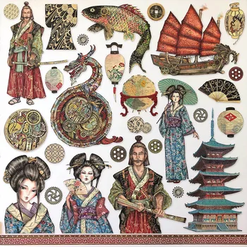 Samurajus Lipdukai Amatų Ir Scrapbooking lipdukai vaikams, žaislai, knygos, Dekoratyvinis lipdukas 