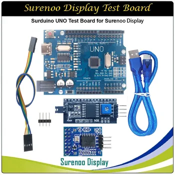 Surenoo Simbolių LCD Modulis OLED VFD Lygiagrečiai IIC I2C STC89C52 ATMega328P Surduino UNO Nano Mini Bandymo Valdyba