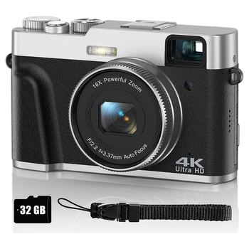 4K Skaitmeninį Fotoaparatą, Fotoaparatas, Fotografija, automatinio Fokusavimo Kamera Su vaizdo Ieškikliu Anti-Shake 