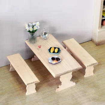 Lėlių Miniatiūriniai Žaislai, 1:12 Modeliavimas Mini Baldų Kostiumai Ob11 Stalo Kėdė BJD Lėlės Namas, Virtuvės Reikmenys Apsimesti Žaisti