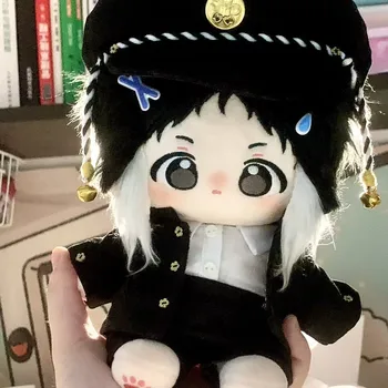 Ryunosuke Akutagawa Cosplay Bungo Benamių Šunų 20cm Pliušinis Lėlės Kūną Suknelė IKI Medvilnės Anime Plushie Mielas Gerbėjų Dovana