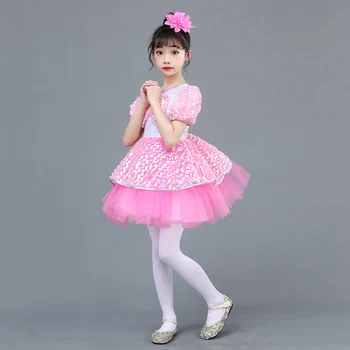 Vaikų kostiumas darželio kostiumas mergina Pengpeng gazas sijonas china veiklos kostiumas baleto mdc
