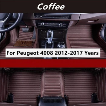 Custom Custom Automobilių Grindų Kilimėliai Peugeot 4008 2012-2017 Metų Coche Reikmenys, Kilimai Koja Coche Reikmenys, Kilimai