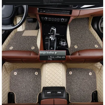 Individualų dvigubo sluoksnio automobilio grindų kilimėlio kilimas tinka Ford Explorer 5 Sėdynės 16-20 Dėmesio 2018-2023 12-17 interjero priedai
