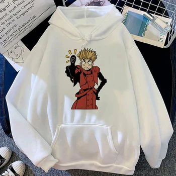 Trigun hoodies moterų harajuku gotikos grafinis japonijos drabužius moterims anime megztinis