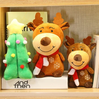 Kalėdų Elnių Kalėdų Senelio Medžio Lėlės Pagalvę Pliušiniai Žaislai Linksmų Kalėdų Dekoracijas Namuose Kalėdos Papuošalai Mergaitėms Dovanų Navidad